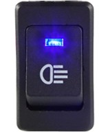 Interruptor para luces con indicador LED  12V 35A  ASW-17D Rojo/Amarillo/Azul