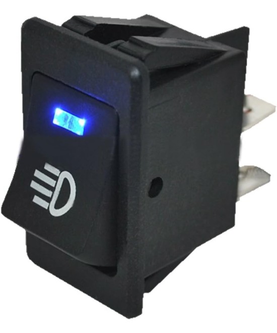 Interruptor para luces con indicador LED  12V 35A  ASW-17D Rojo/Amarillo/Azul