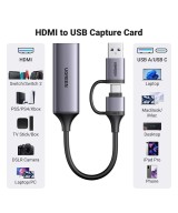 capturadora de vIdeo 4K HDMI a USB-A / USB-C 1080P UGREEN