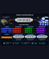 Controlador estroboscópico de flash LED 5-12vdc