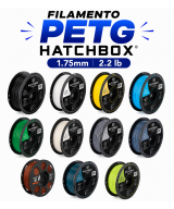 Filamento Flexible PETG Hatchbox 1.75mm 2.2 Lb