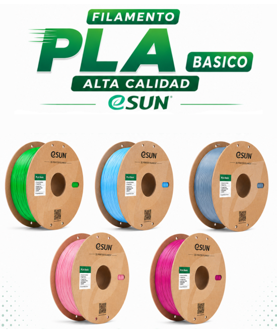 FILAMENTO PLA BASICO ESUN 1.75MM 1KG