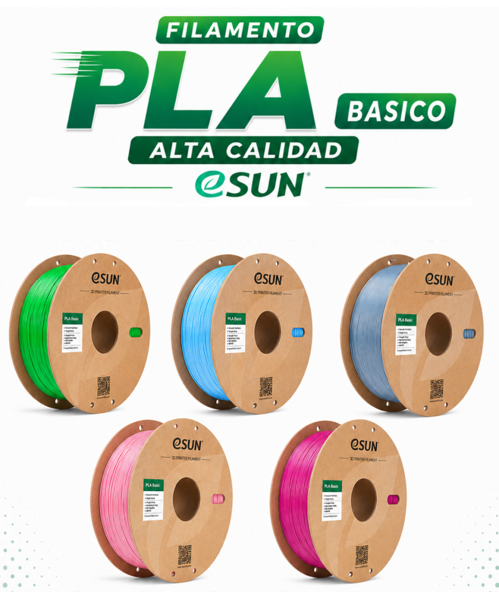 FILAMENTO PLA BASICO ESUN 1.75MM 1KG