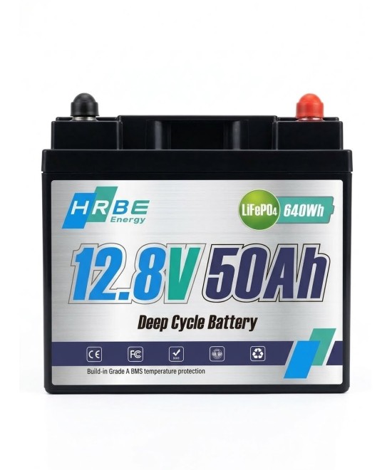 Bateria recargable de litio 12V 50AH HRBE ENERGY
