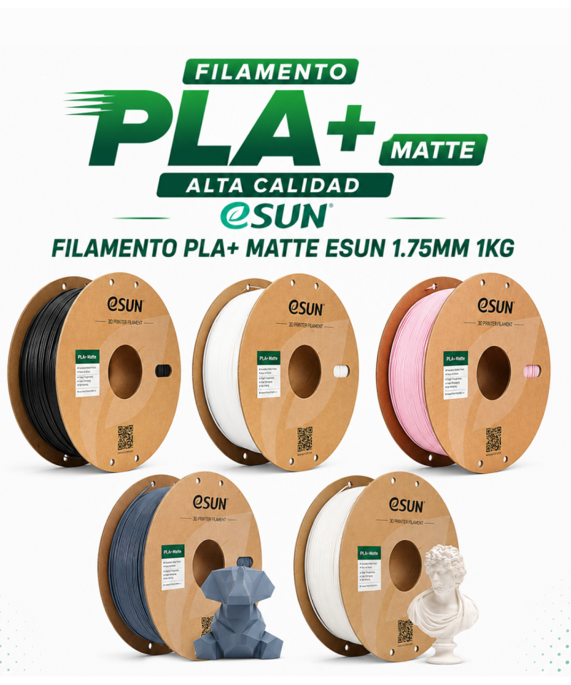 FILAMENTO PLA+ MATTE ESUN 1.75MM 1KG