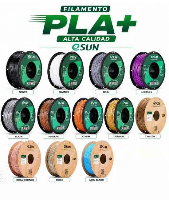 FILAMENTO PLA+ ESUN 1.75MM 1KG