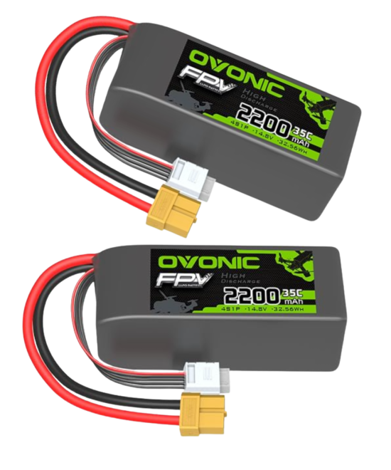 Bateria Tipo LiPo recargable 14.8V 35C 4S OVONIC 2200 MAH
