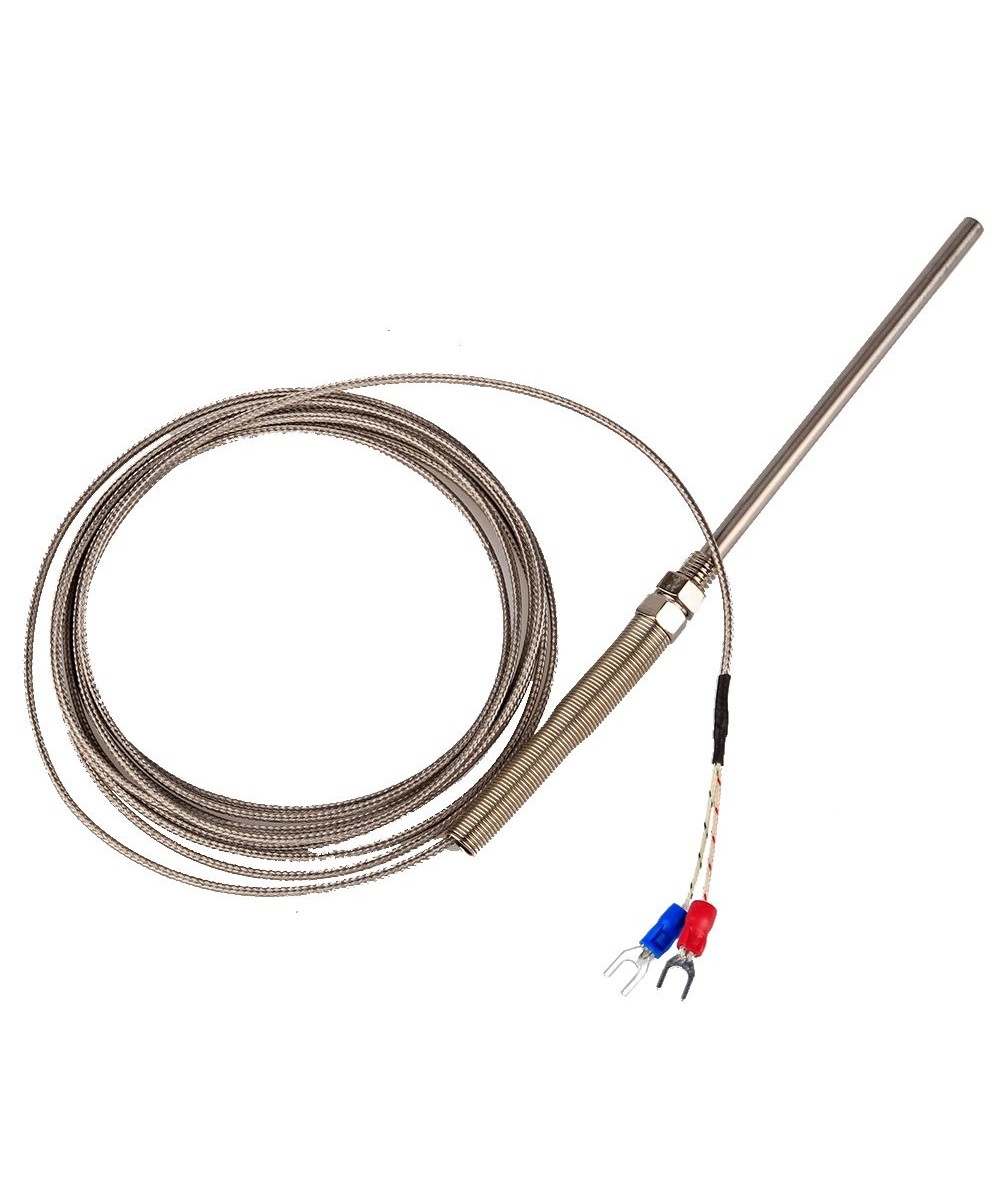 Sonda Termocupla Tipo K DE 100 mm Temperatura de -100C A 125C Cable 3 metros