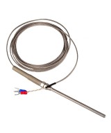 Sonda Termocupla Tipo K DE 100 mm Temperatura de -100C A 125C Cable 3 metros