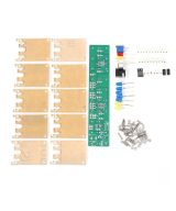 kit de columna luminosa de cristal controlada por voz DIY