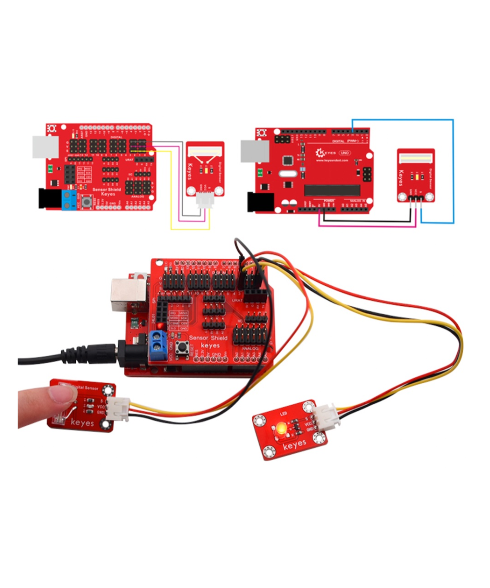 Modulo sensor de golpeo KEYES