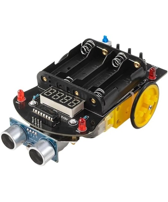 Kit de coche inteligente con sensor ultrasónico DIY