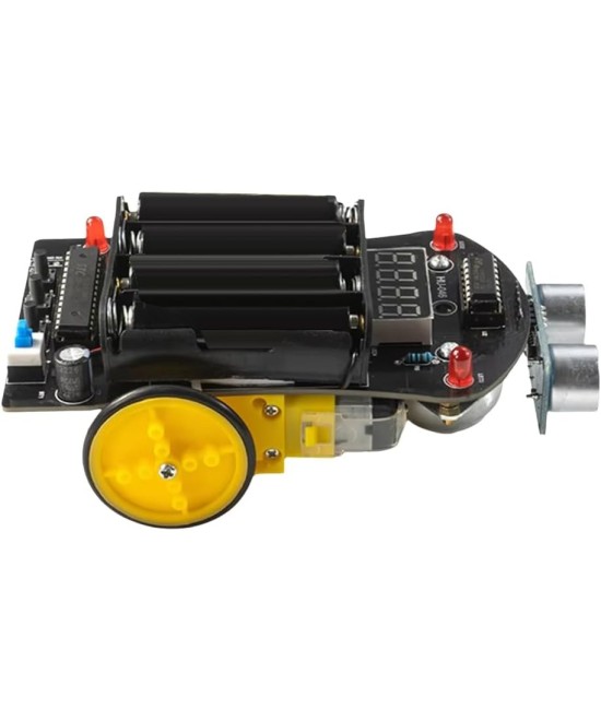 Kit de coche inteligente con sensor ultrasónico DIY