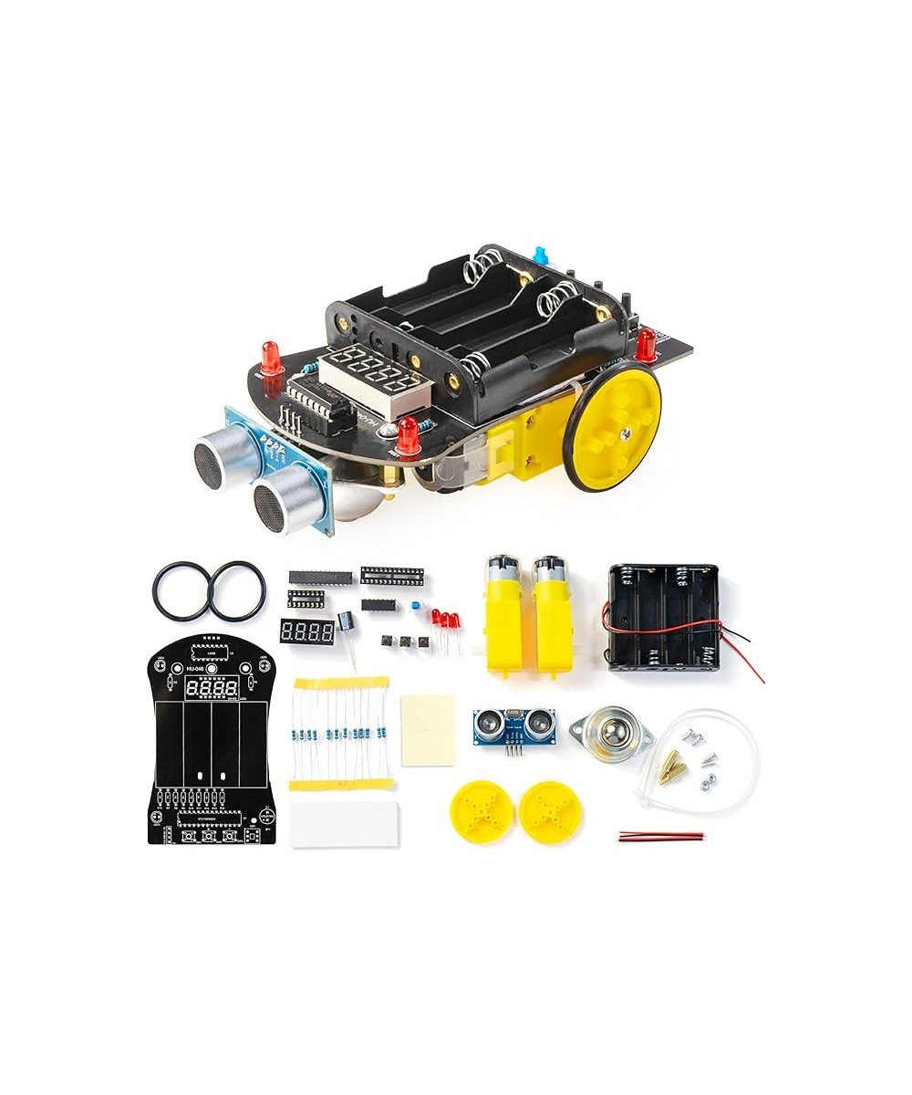 Kit de coche inteligente con sensor ultrasónico DIY