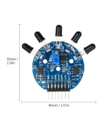 Sensor de flama de cinco vías