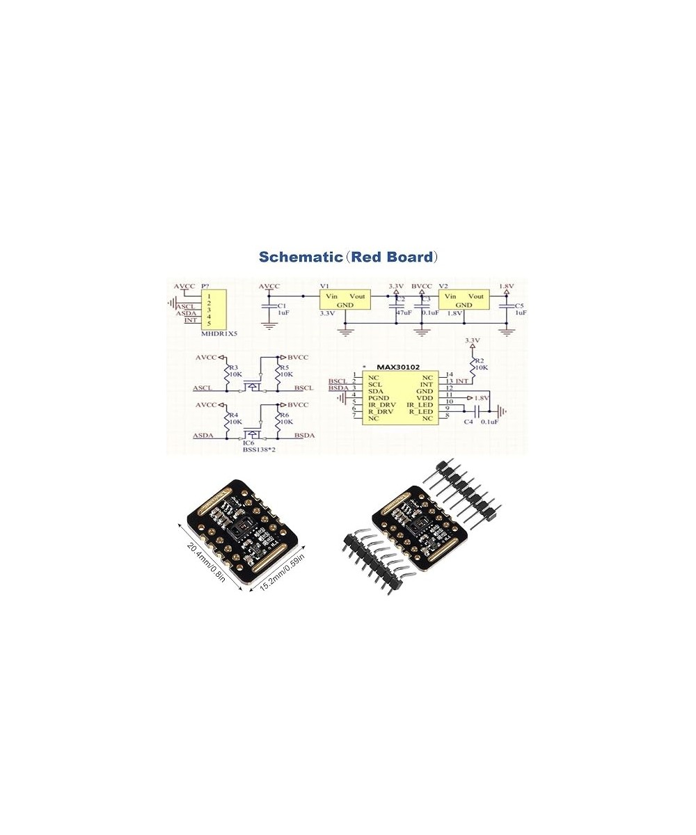Sensor de ritmo cardíaco MAX30102