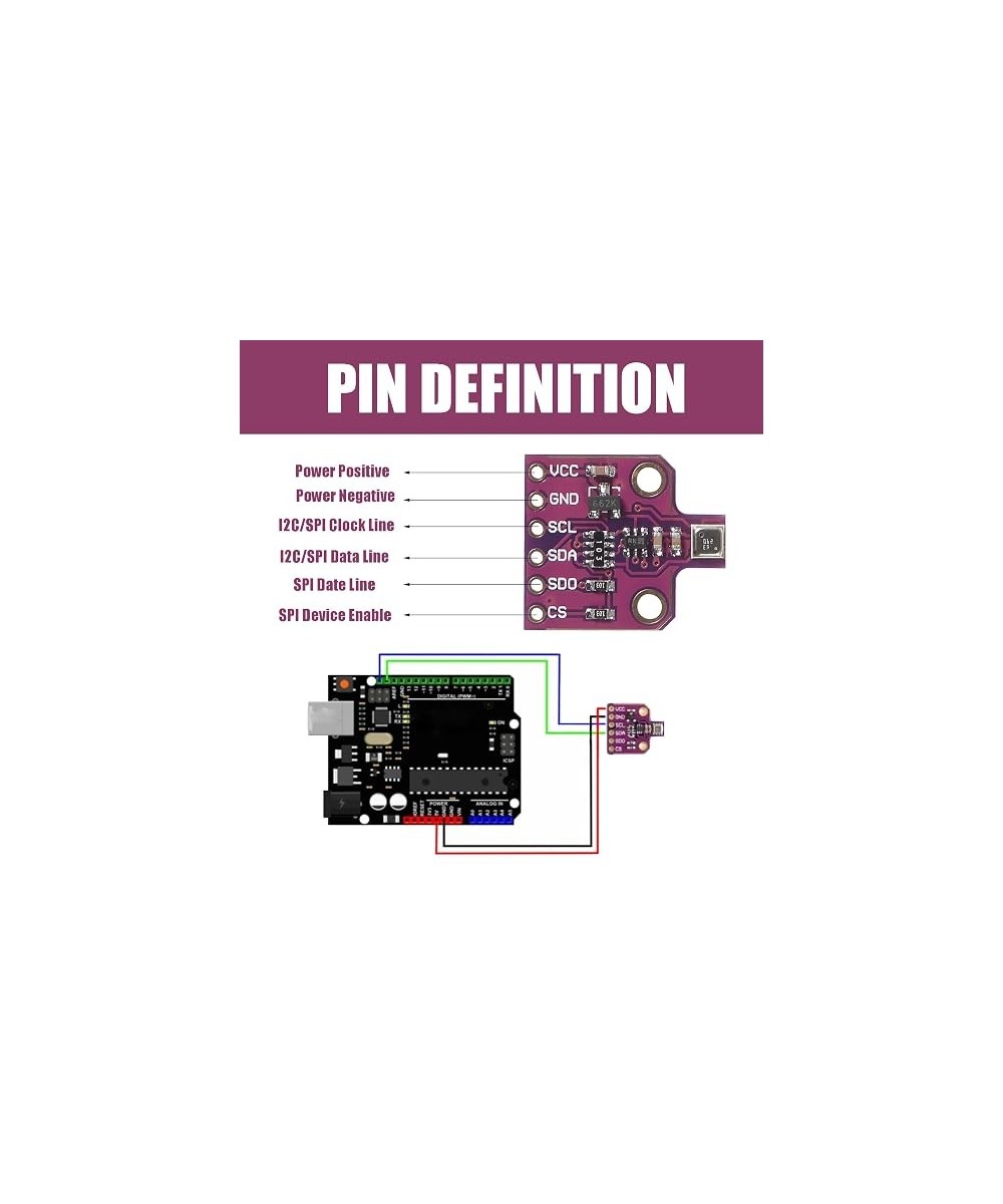 Sensor de temperatura, humedad y presión atmosférica MCU-680 BME680