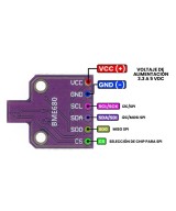 Sensor de temperatura, humedad y presión atmosférica MCU-680 BME680