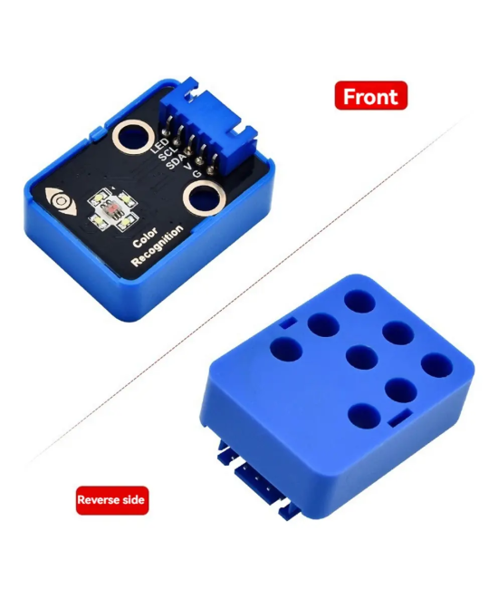 Sensor de reconocimiento de color RGB TCS34725 con case