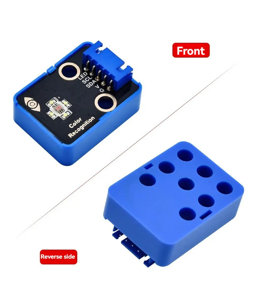 Sensor de reconocimiento de color RGB TCS34725 con case