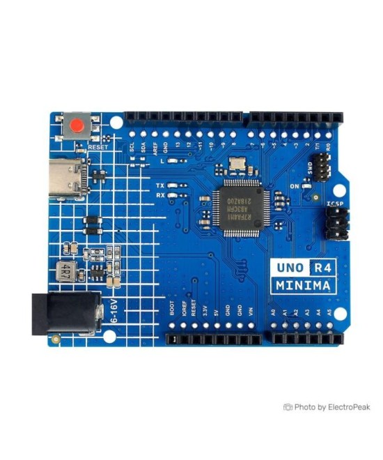 Tarjeta de desarrollo UNO R4 Minima con cable