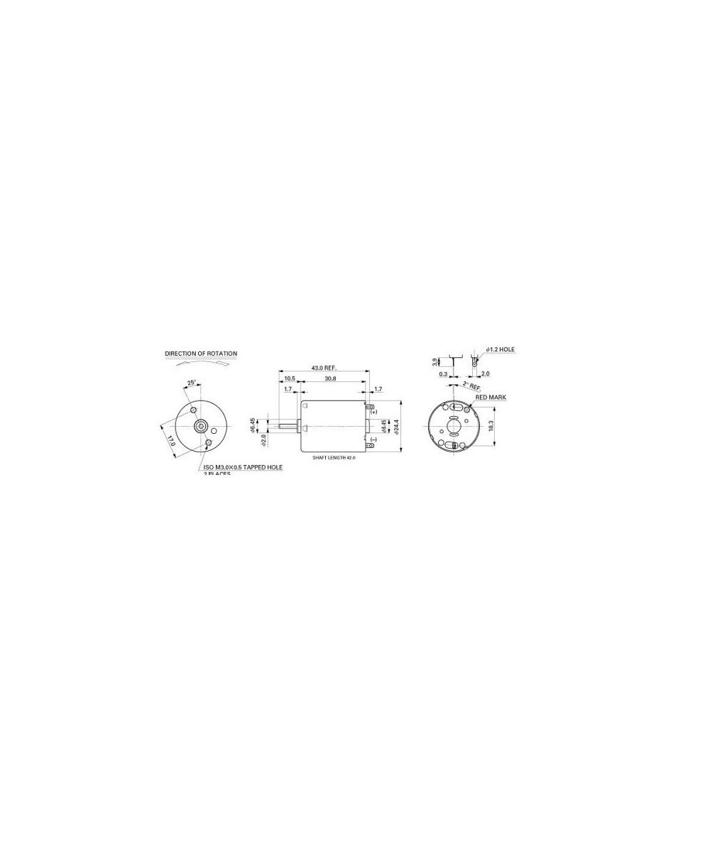 Motorreductor 370 eje largo de 13,4cm
