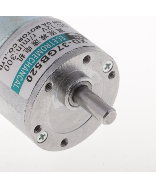 Motor 12v caja reductora 50RPM con soporte