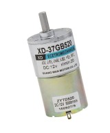 Motor 12v caja reductora 50RPM con soporte