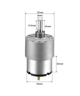 Motor 12v caja reductora 66RPM JGB37-520