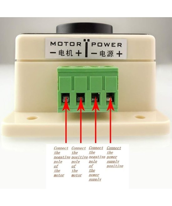 Controlador de velocidad de motor PWM 12V-48V DC 20A