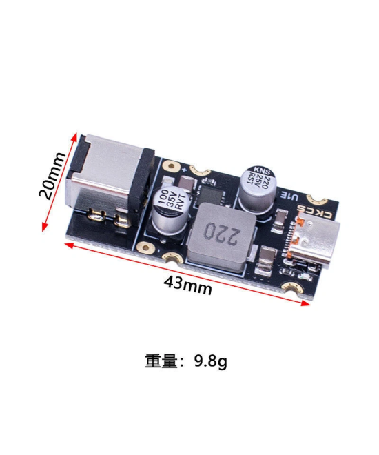 Módulo de carga rápida PD65W PD3.1 PPS USB-C