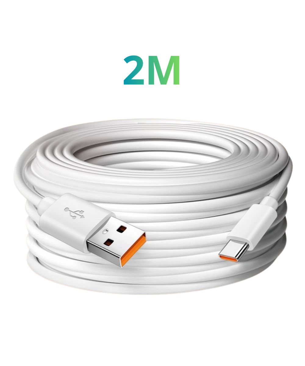 cable de carga usb a usb-c 2metros