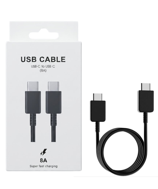 Cable de carga y datos USB-C 1M 8A