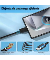 Cable de carga y datos USB-C 1M 8A