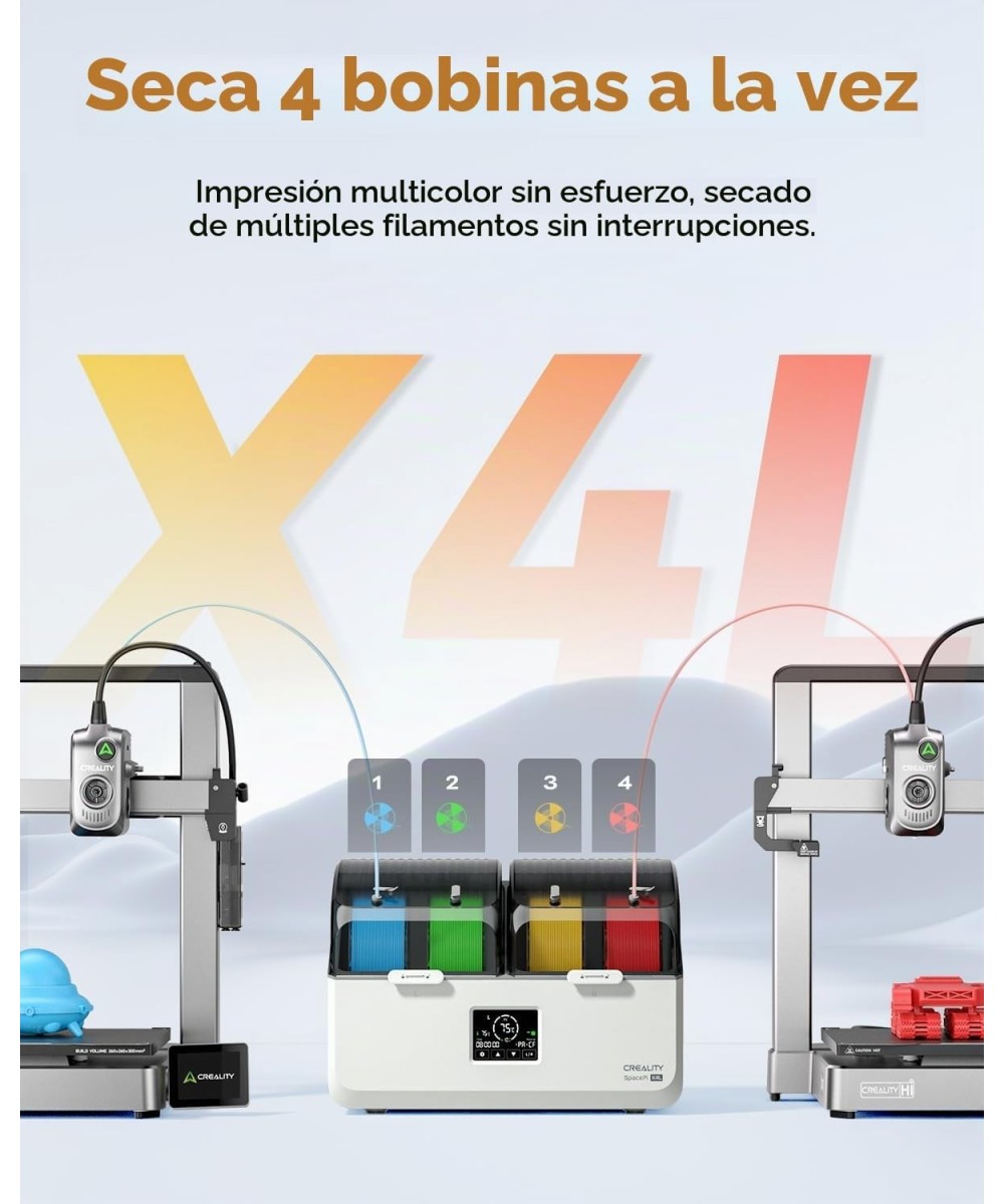 Secadora 4 filamentos  Creality Space Pi X4 Lite