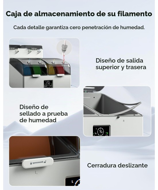 Secadora 4 filamentos  Creality Space Pi X4 Lite