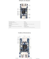 Tarjeta de desarrollo mini RP2350A USB