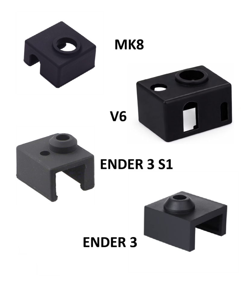 Aislador térmico de silicona para calentador 3D