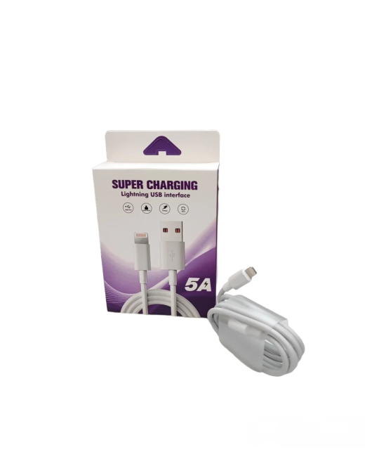 cable de carga rápida USB a Lightning de 5A