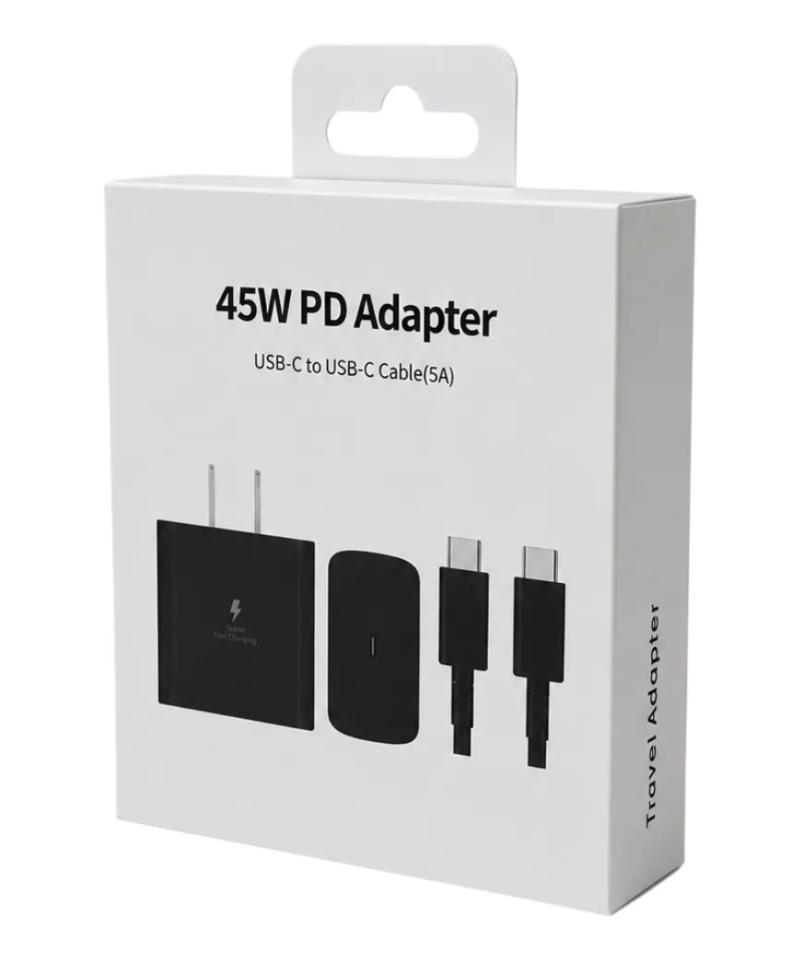 Adaptador Usb-C  PD Carga rapida 45W