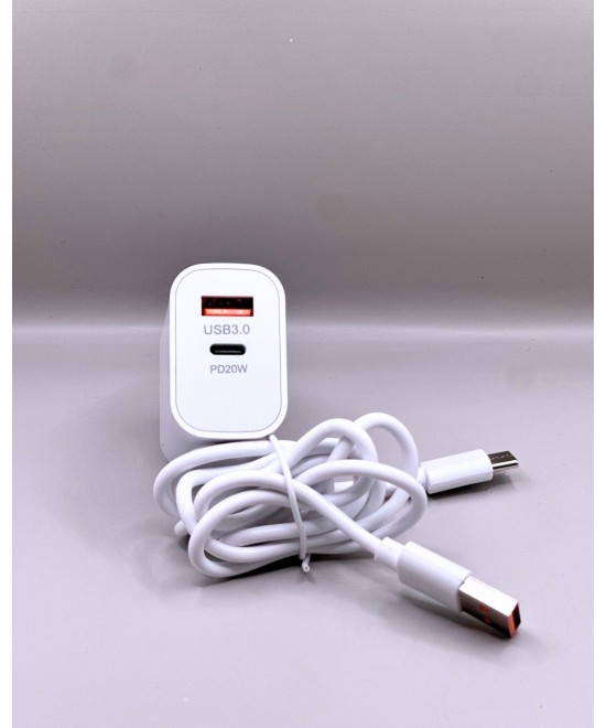 Adaptador de carga Rapida Usb 3.0 y Usb-c DP 20W