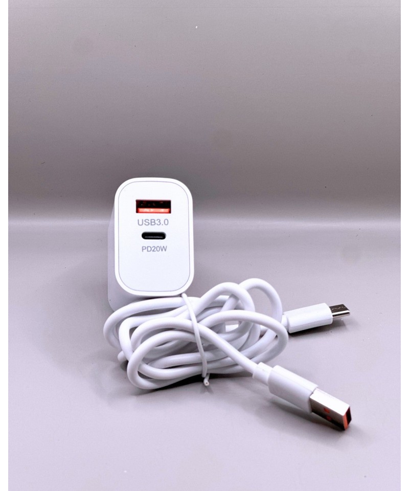 Adaptador de carga Rapida Usb 3.0 y Usb-c DP 20W