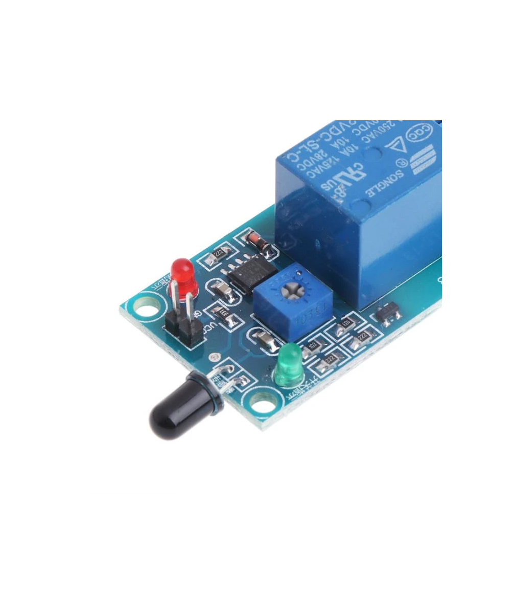 Modulo rele de detección de flama 5V - 12V