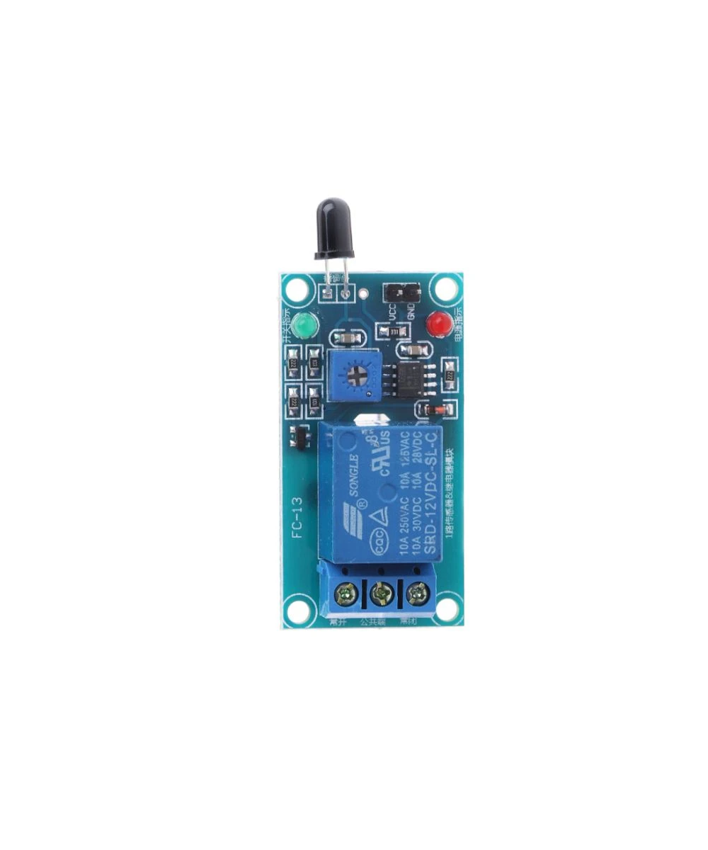Modulo rele de detección de flama 5V - 12V