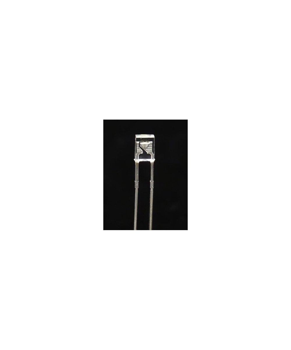 Diodo Led cuadrado transparente luz naranja 2x3x4mm (10U)
