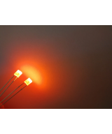 Diodo Led cuadrado transparente luz naranja 2x3x4mm (10U)
