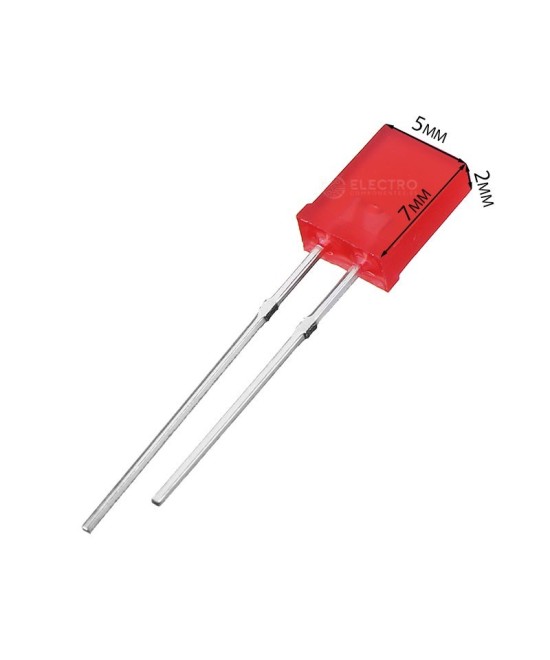 Diodo Led Cuadrado 2x5x7mm (10U)