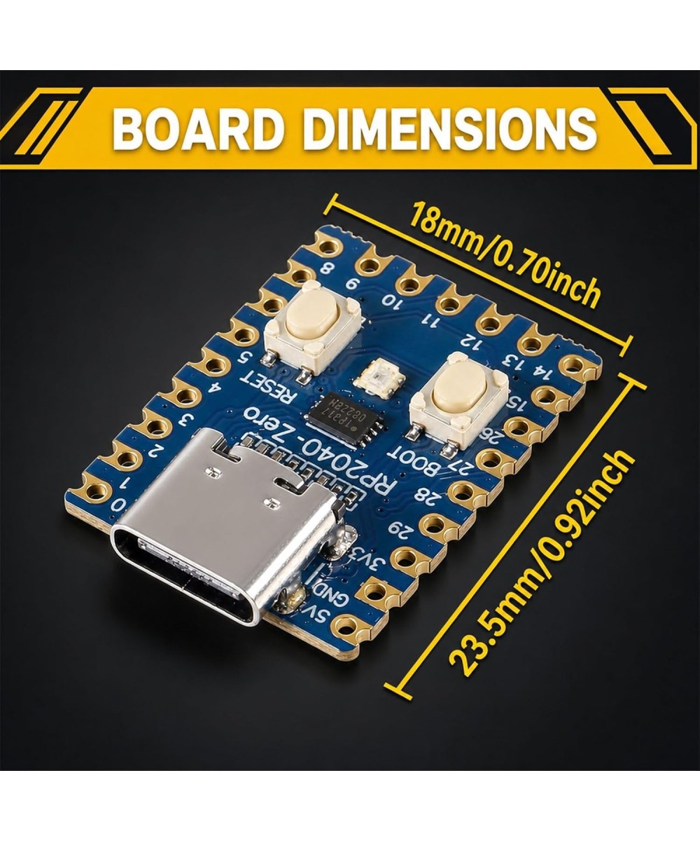 Tarjeta de desarrollo RP2040-Zero de 6 nucleos, Cortex M0+ de doble nucleo