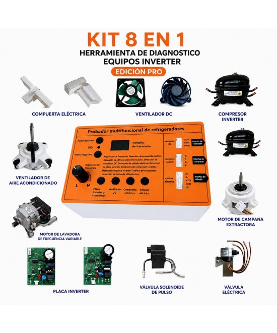 Equipo de diagnostico Inverter PRO Tester 8 en 1