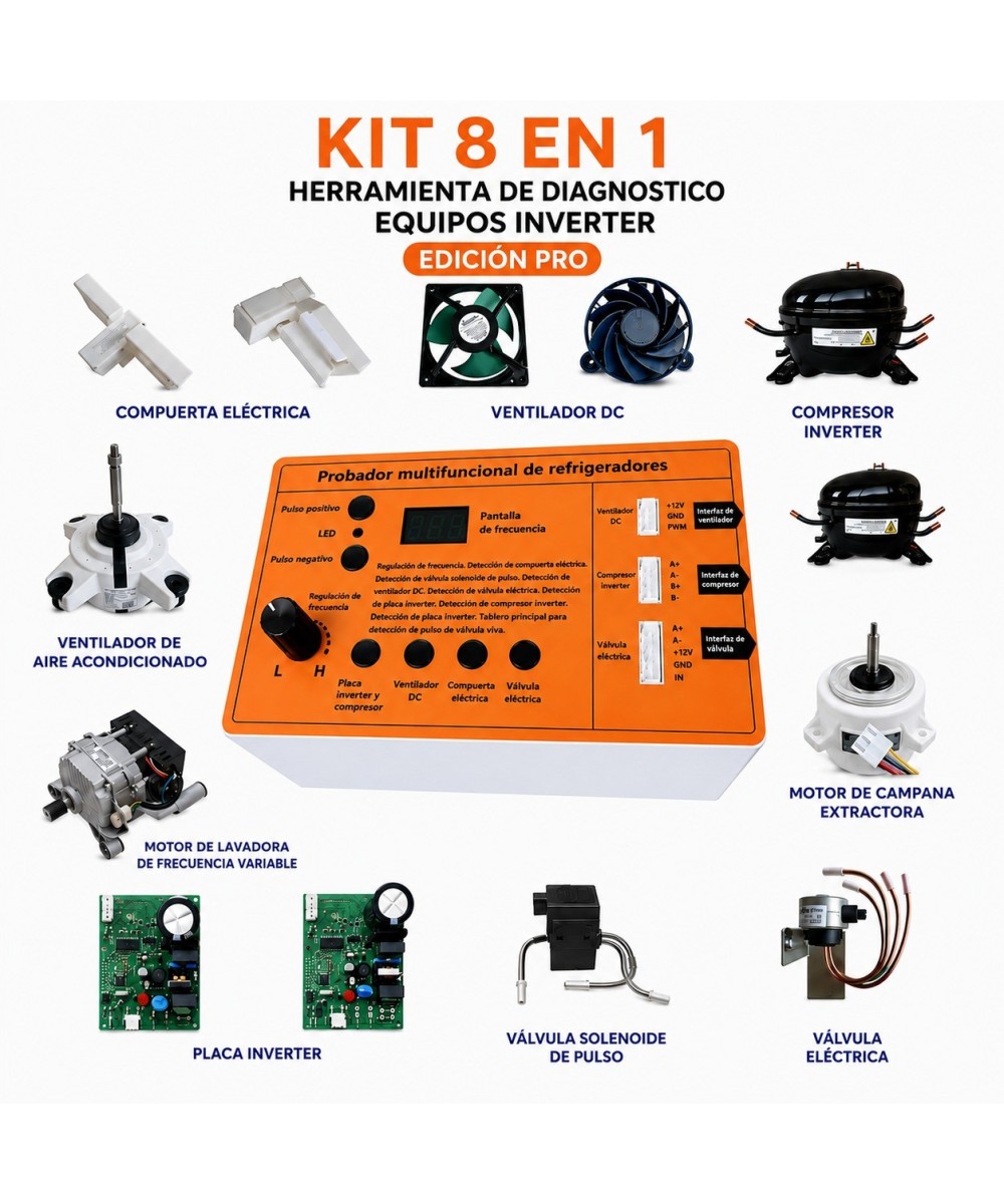 Equipo de diagnostico Inverter PRO Tester 8 en 1